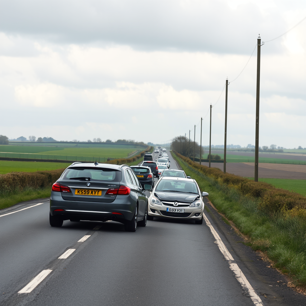 Live updates as A-road blocked after two vehicles involved in collision